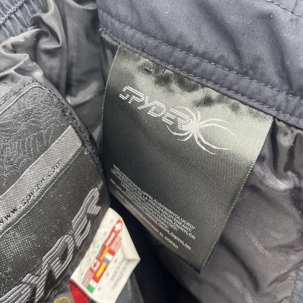 Vintage Entrant GII Spyder Ski Pants Men's Medium Black/Navy 90's Snow Pants - Picture 10 of 15